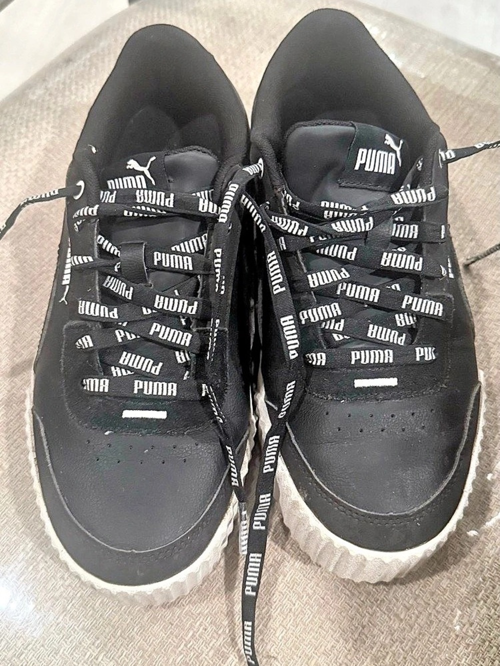 Puma Carina Lift Women's Black & White Sneakers